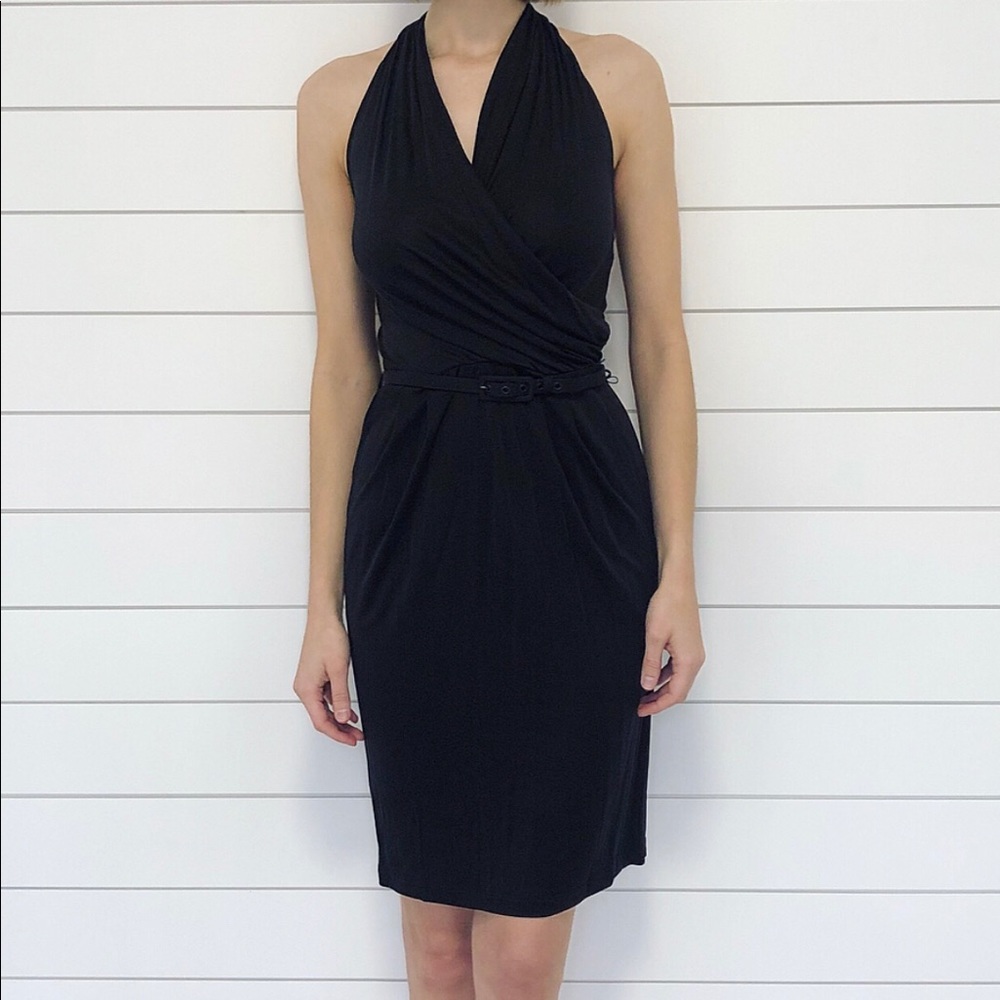 Catherine Malandrino Black Halter Dress